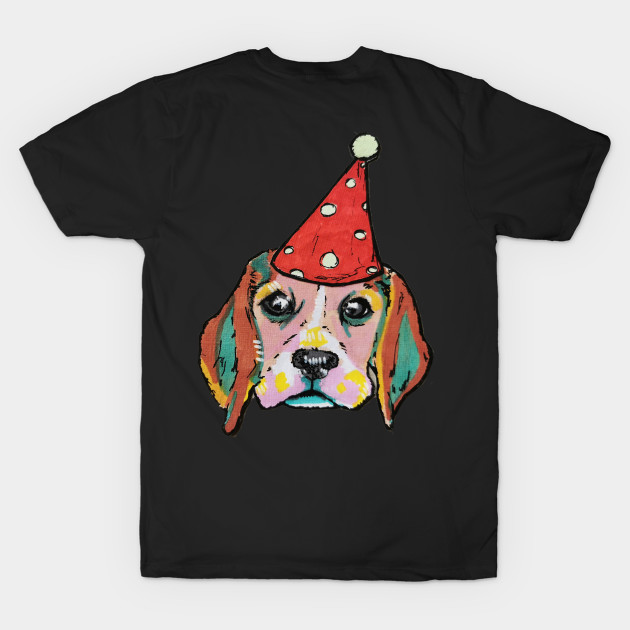 Birthday Dog with hat by NiamhOConnor